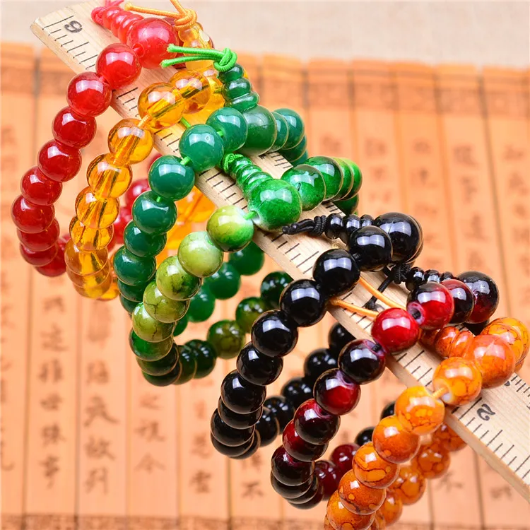 Южная Корея мода ювелирные изделия Семь видов цветных браслетов мужские и женские ювелирные изделия Бесплатная доставка