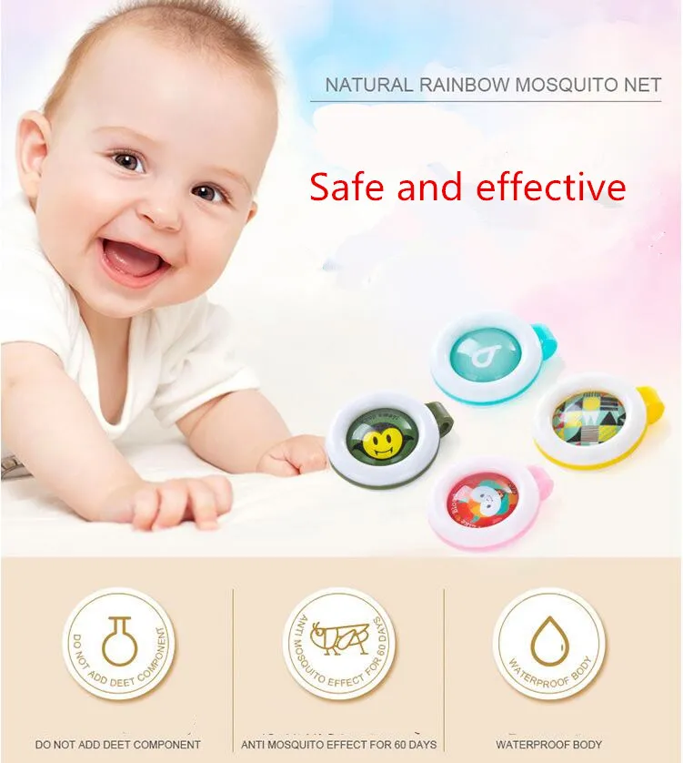 Mückenschutz-Abzeichen, Knopfschnalle, Cartoon-Motiv, niedlich, Anti-Mücken-Insektenschutz, Clip-Schnalle für Babys, Mückenschutz-Knopf