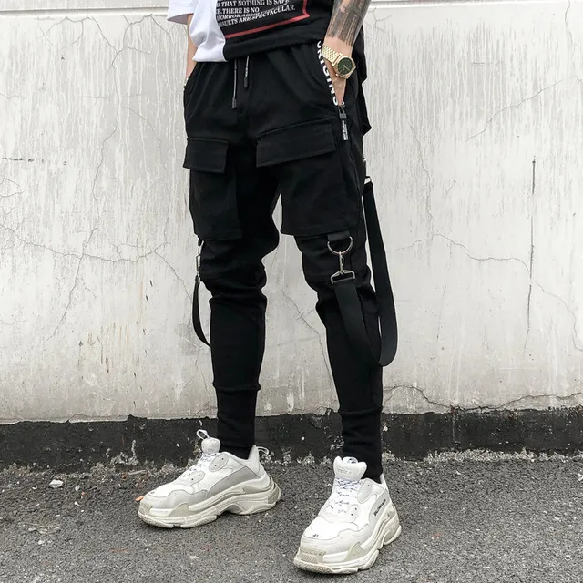 Mens Hip Hop Patchwork Cargo Ripped Sweatpants With Side Pockets Full Length Joggers Mens Black Cargo Trousers For Fashionable Men XK11 From Superguys 24.47 DHgate.Com