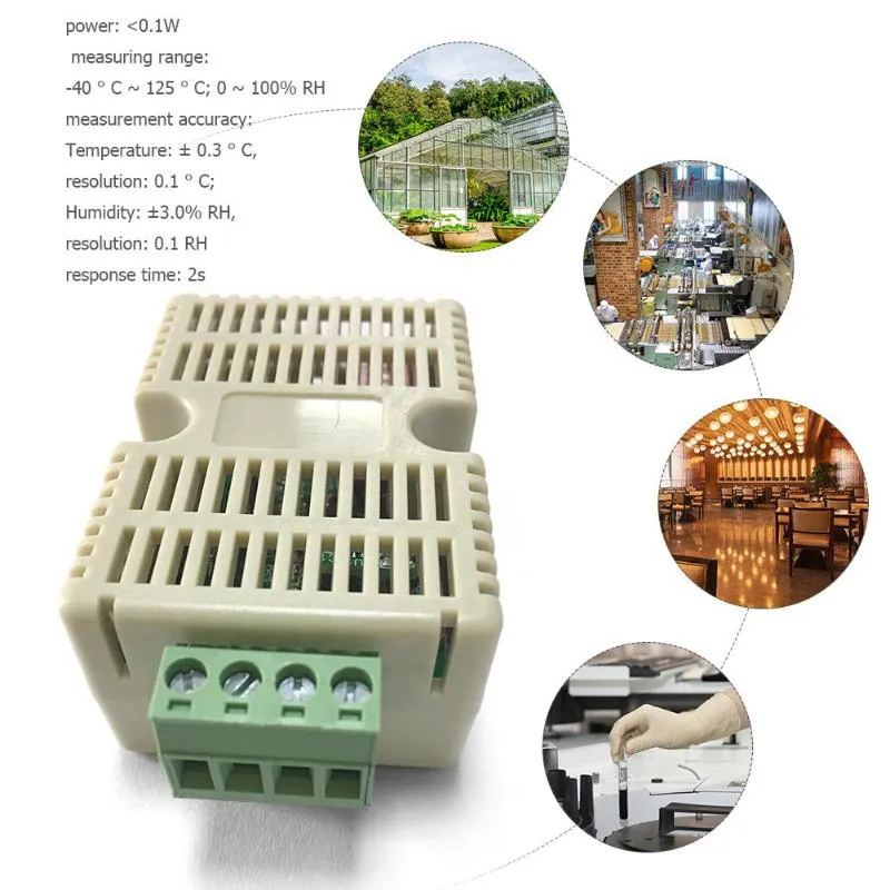 Capteur de température de sortie Modbus numérique RS485 WTR10-E, transmetteur d'humidité, Instruments d'analyse de mesure de haute précision