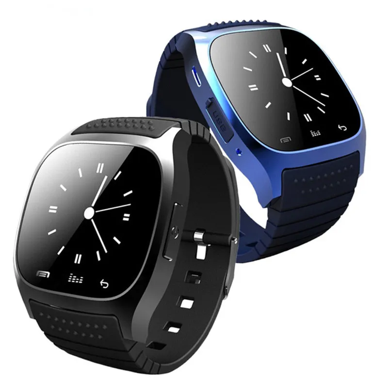 M26 Smart Watch Bluetooth Led Alitmer Music Pedometer Smart Wristwatch For Android Iphone iOS Suوار PK DZ09 U8 Watch
