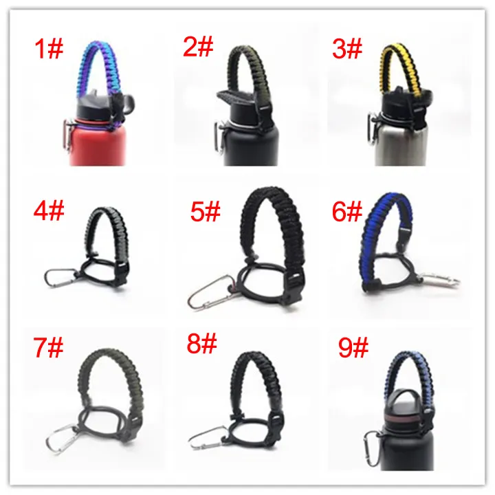Bottle Rope Handle Paracord Handle Carrier For Wide Mouth Lid 18oz 32oz ...