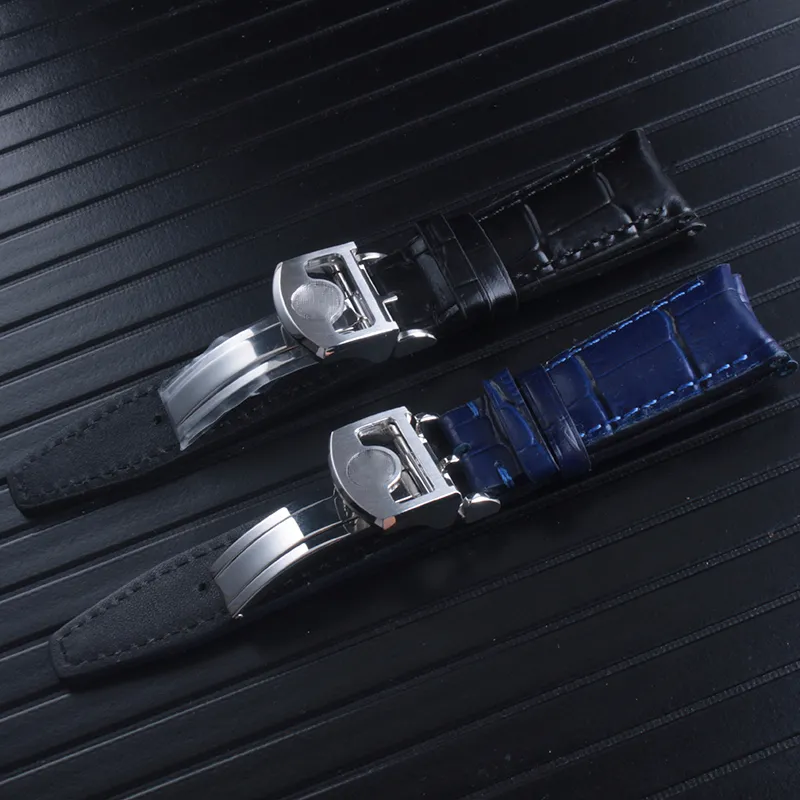 Mens leather watch deals bands 22mm