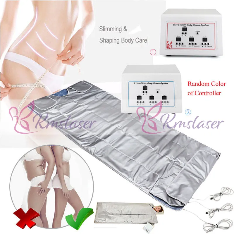 3 Zones Sauna Blanket Far Infrared For Weight Loss Body Shaping Spa Detox Slimming Machine