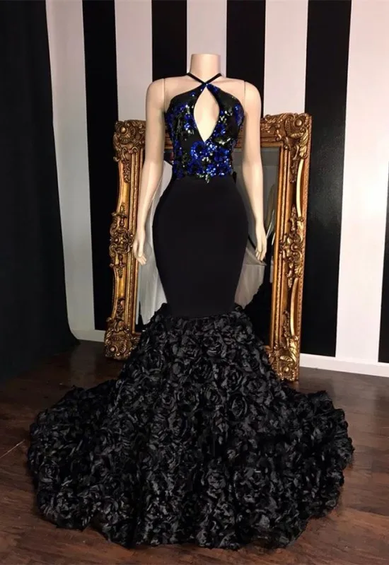 2019 Halter Beads Open Back A Line Sweep Train Satin Evening Party Special Prom Dress 2019 Halter Beads Open Back A Line Sweep Train Satin Evening Party Special Prom Dress