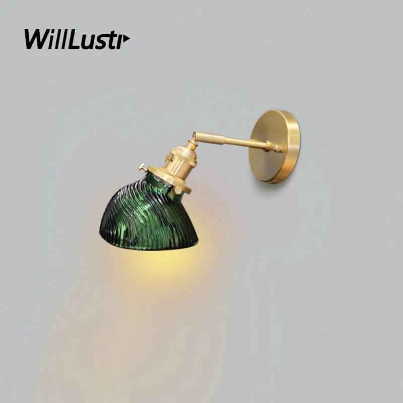 Green glass sconce discount