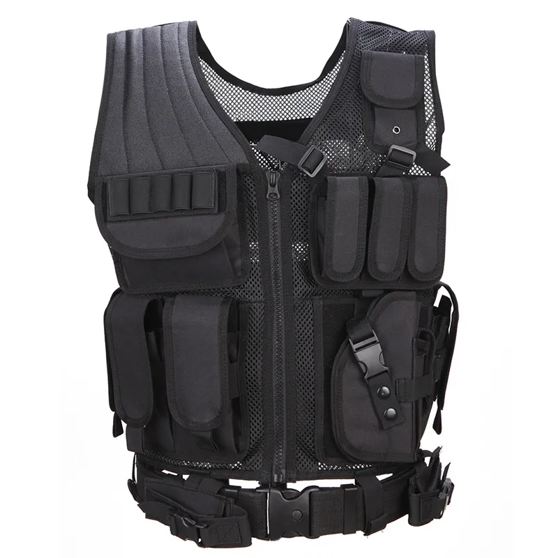 Kläder Vest Tactical Chemise Militaire Uniforme Militar Army Combat Shirt Colete Tatico Jakt Multi-Functional Vest