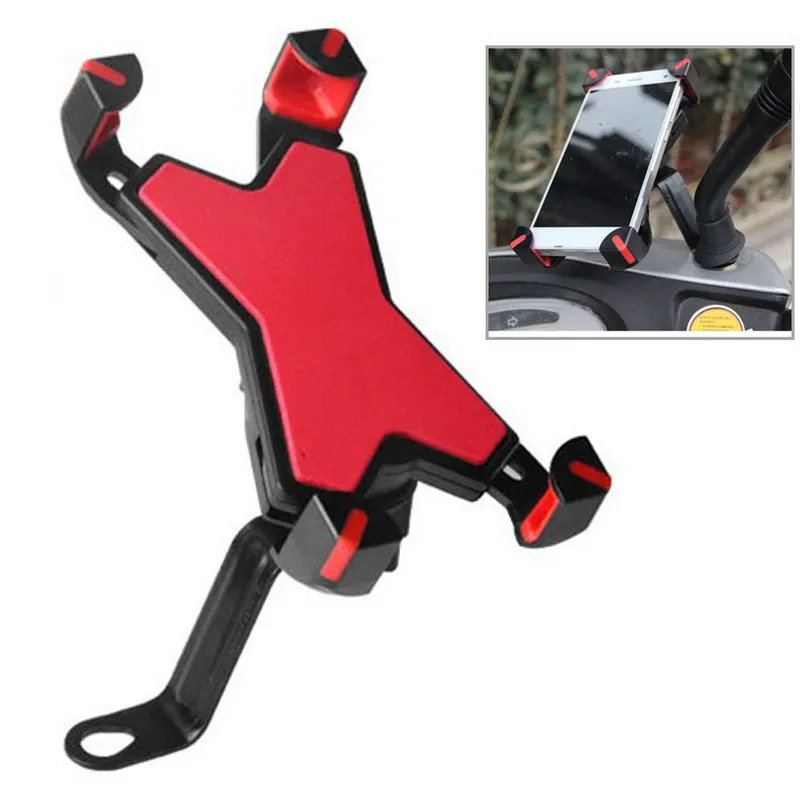 Auto motorfiets telefoon houder mobiele telefoon mount beugel, universele motorfiets voor mobiele telefoon GPS iPhone Samsung Galaxy HTC Google Nexus