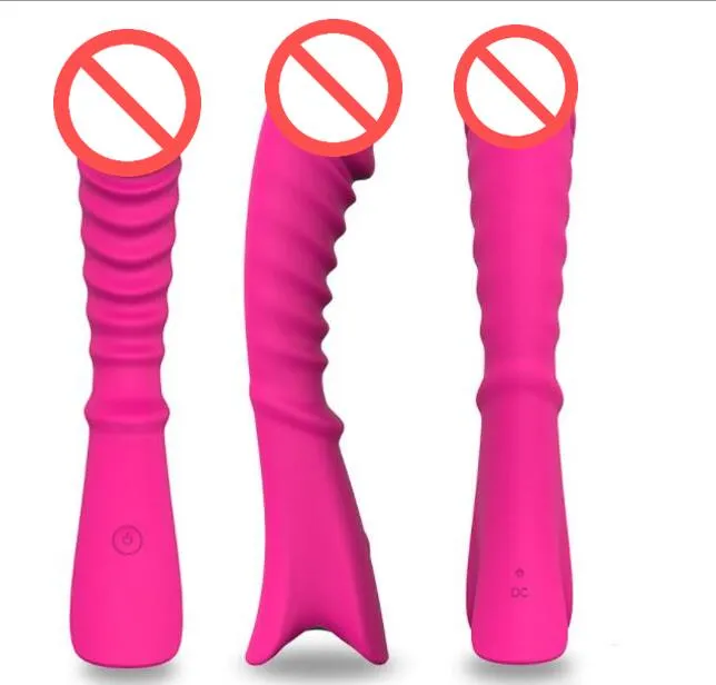 Silikon G-spot Vibratör Kadınlar için AV Vibratörler Konu Sihirli Değnek Klitoral Stimülasyon Masajı Şarj Edilebilir Seks Oyuncakları Kadın Masturbator