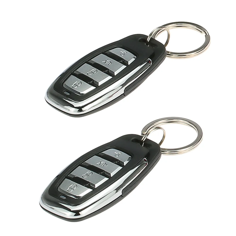 1 Way Car Z1100 Alarm System With Siren, 2 Keychain Buttons, Remote
