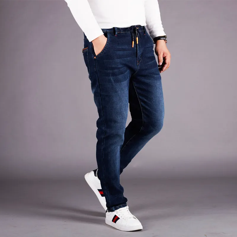 Classic Design Mens Stretch Denim Jeans Elastic Waist Spandex Jeans Pants  Plus Size 5XL 6XL 48 Regualr Fit Famous Brand1040606 From Kl4z, $52.08