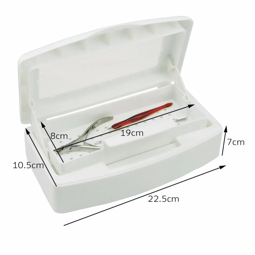 Mini UV Sterilizer Box for Nail Tools - Disinfects Nippers, Tweezers ...