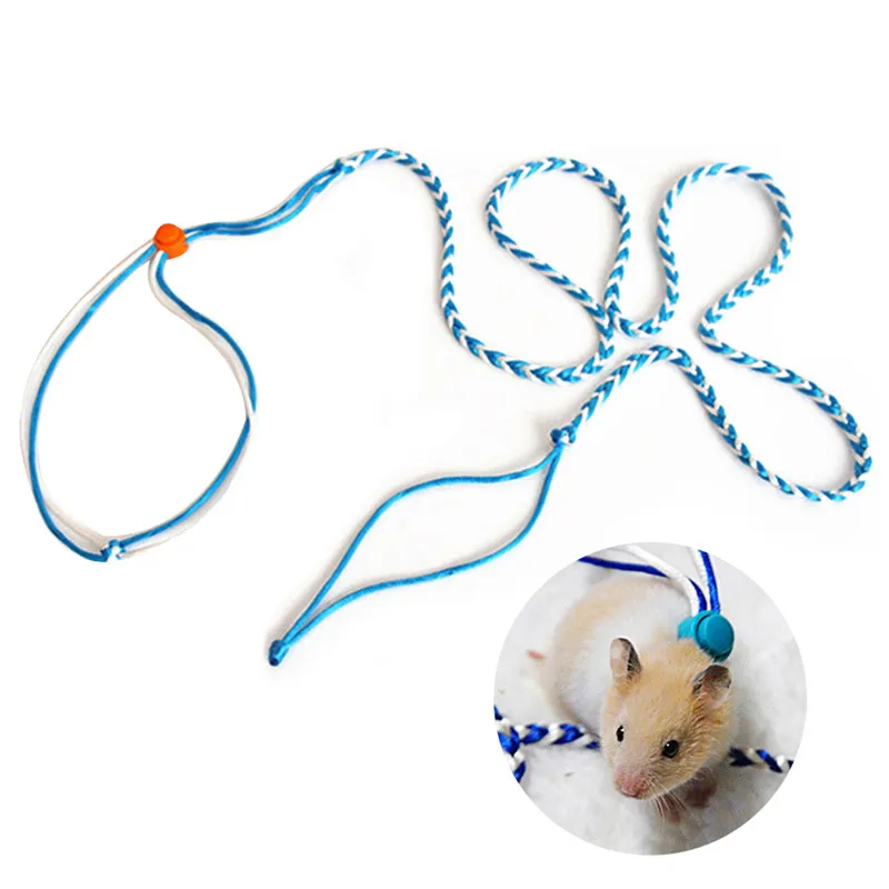 Rabbit Hamster Leashes Outdoor Leads Pet Accessories Pet Justerbar koppel Kras för Rabbit Squirrel Pet YQ01174