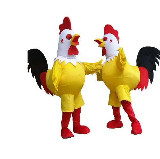 2019 vente d'usine costume de mascotte de poulet chaud pour adulte déguisement fête Halloween coq Costume livraison gratuite