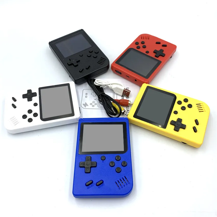 Mini joueurs de jeux portables Retro FC Classic Retro Console de jeu portable 8 bits Couleur LCD Lecteur de jeu Quatre cents jeux pour boîte de jeu vidéo