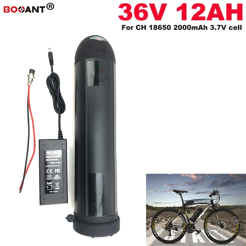 Elektrische Fahrrad Lithium Batterie 36V 12Ah Wasser Flasche Stil Für Bafang BBSHD BBS02 500W 800W Motor E-bike Lithium Batterie 36V