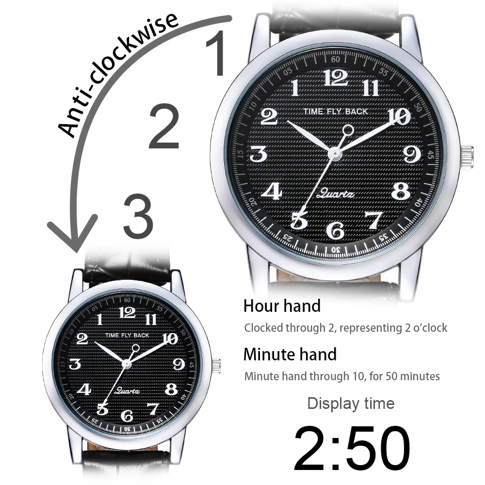 Reloj sales inverso pulsera