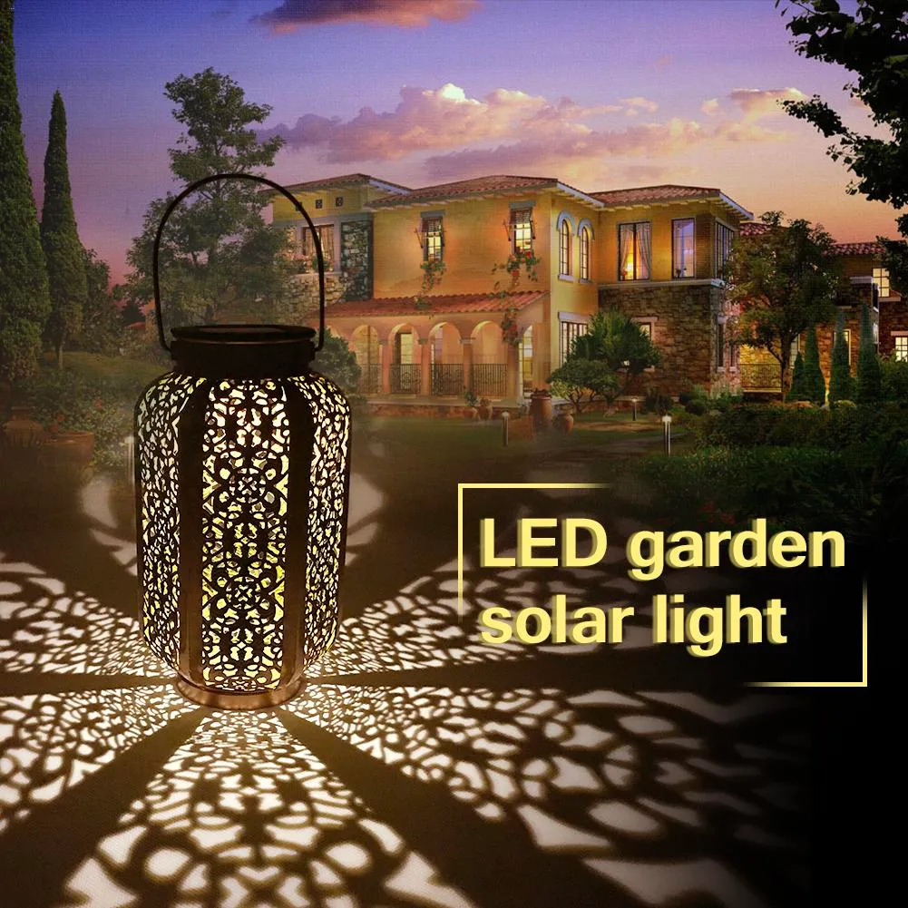 Waterproof Solar Garden Lights Hanging Garden Decoration Lamp Yard Patio Pathway Ground light Solar Led Lawn Light warm white