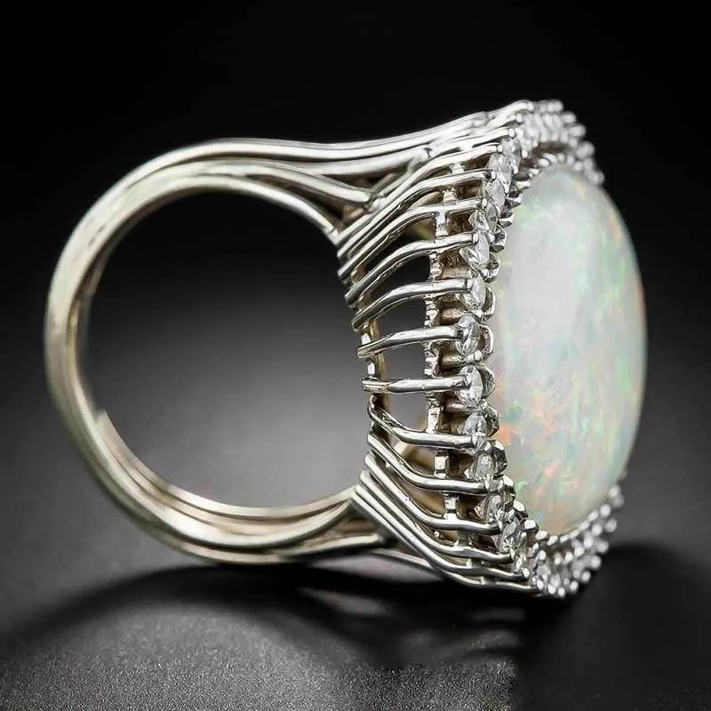 Sterling Silver Celtic Fire Opal Ring – Sandy's Silver Collections