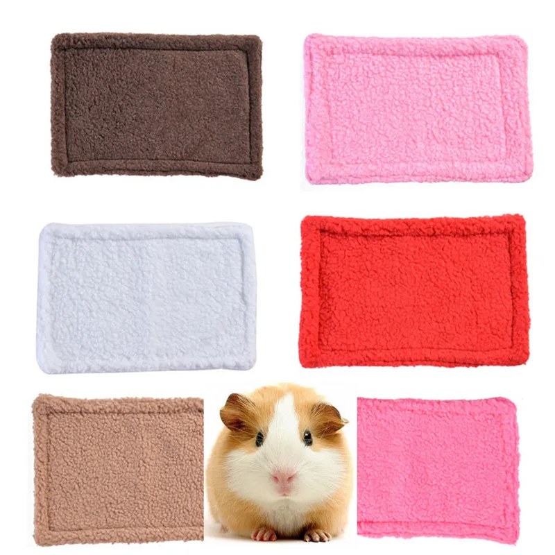 Small Animals Pet Guinea Pig Hamster Bed House Winter Warm Squirrel Hedgehog Beds Plush mats Nest Hamster Sleeping Nests