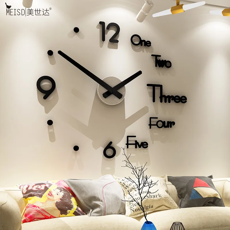 Reloj de pared grande para decoración de sala de estar, 30 pulgadas,  relojes silenciosos de metal 3D, modernos y decorativos con forma de  explosión de