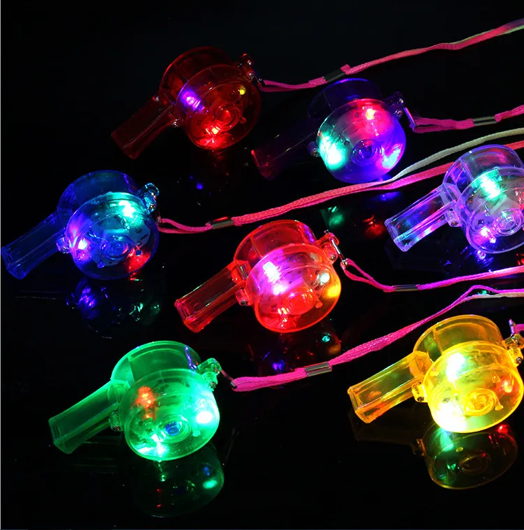 Straatkraampjes Bron van licht Flash Whistle Bar Party Sfeer levert Luminous Whistle Toys