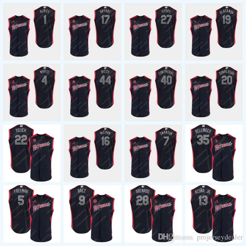 Save Big on Bulk Willson Contreras Jersey 40 Willson Contreras 2019 All  Star Game 55 Josh Bell Dansby Swanson 19 Charlie Blackmon Ketel Marte 