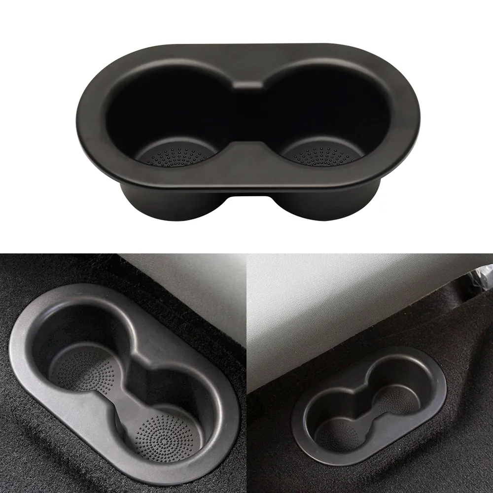 Black Rear Seat Cup Holders Car Drink Holders For 2002 Dodge Ram