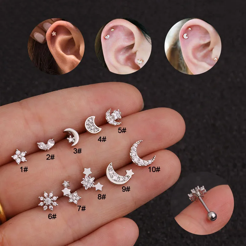 Cartilage earring set discount