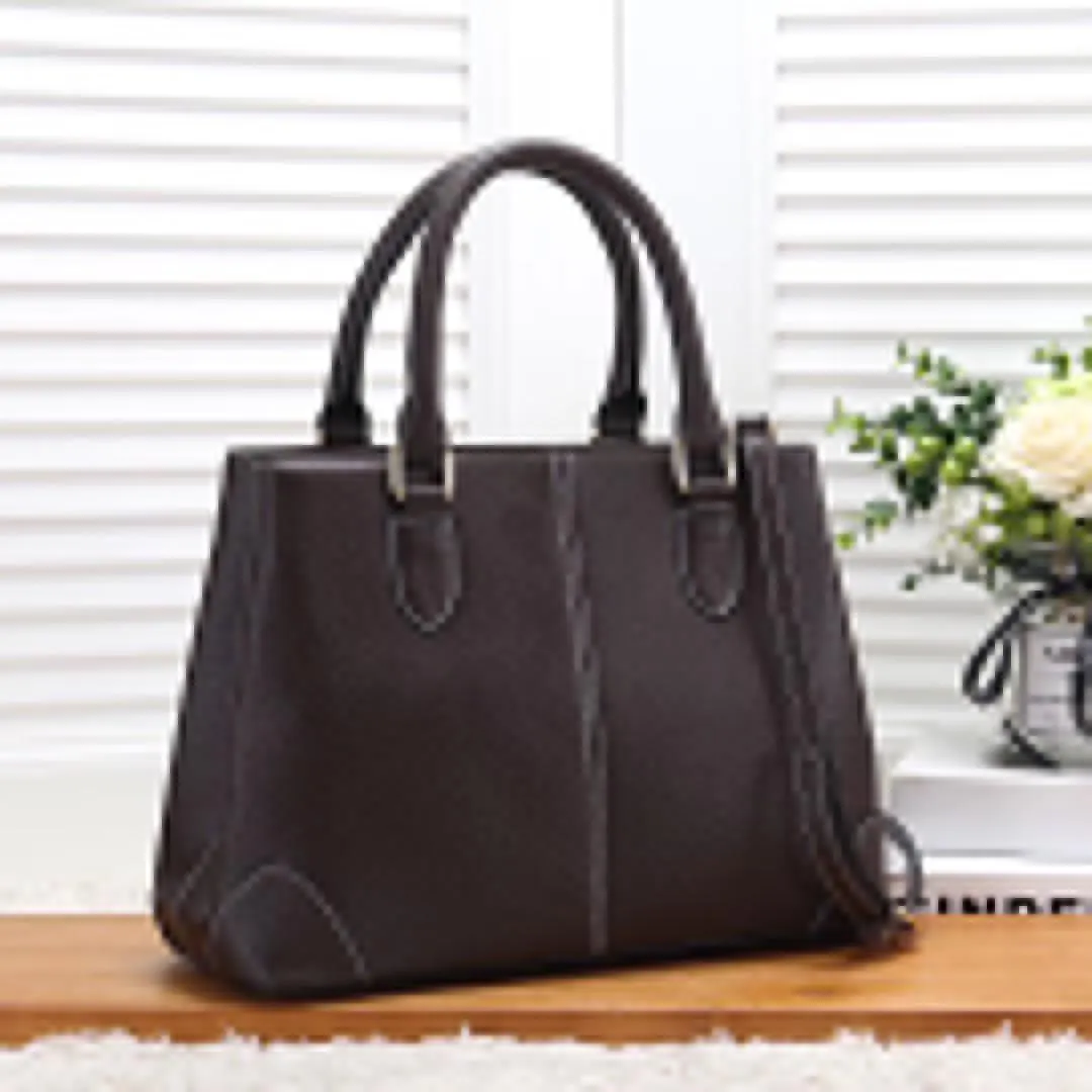 Borsa Donna Lorenz In Pelle Morbida – Tracolla Classica Per Ufficio – Marrone - Foto 4