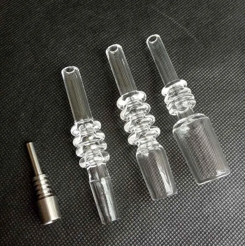 Kwarcowy Końcówka Filtr Rury dla palenia Ustnik Paznokci tytanu 10mm 14mm 19mm do HOISAHS WODY BONGS Oil Rigns Bangers Narzędzia