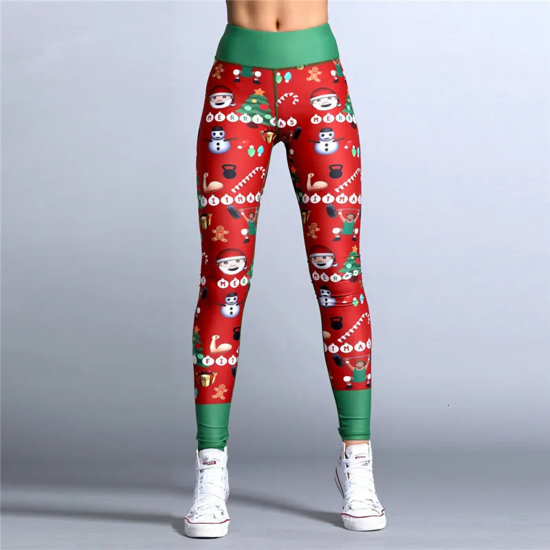 2019 Slim Green Ugly Santa Christmas Plus Size Christmas Leggings For Women  Fun Xmas Party Costume From Nbkingstar, $6.66