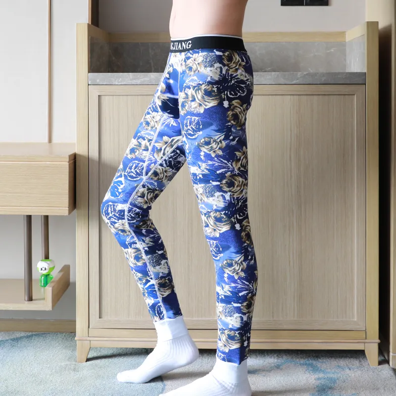 Floral Print Mens Long Underwear Pants For Men Thick, Tight Pouch, Warm  Long Johns Leggings For Winter From Ohaiiou, $37.61