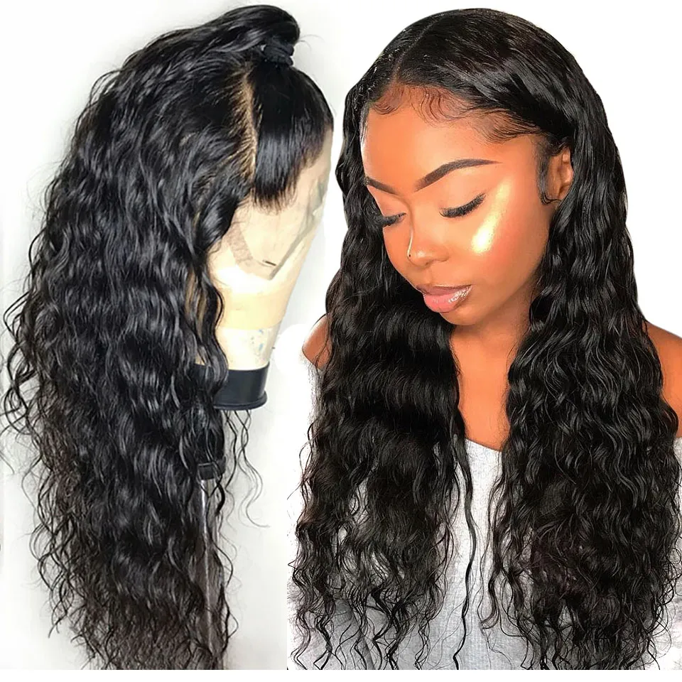 Kinky Curly Lace Front Wigs Brasilianska Human Haus HD Stängning Virgin 360 Full Front Pärlor För Black Women Pre Plucked 130% Density DiVA1