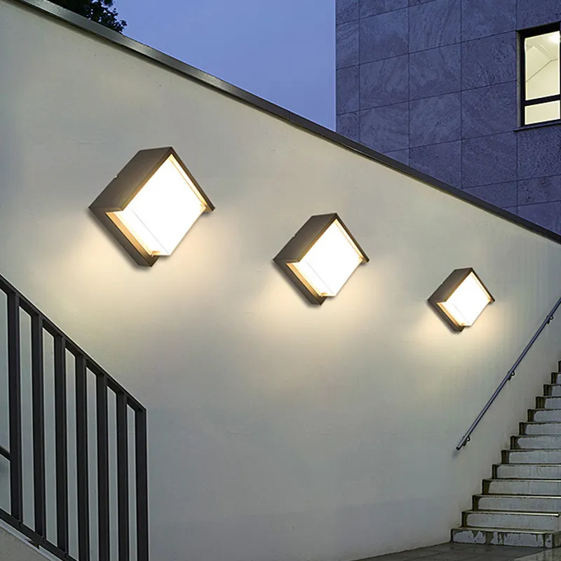 Edison2011 5W LED utomhus vägglampor Vattentät IP65 LED Vägglampa Porch Garden Light Wall Lamp Sconces for Hall Corridor Lights AC85-265V