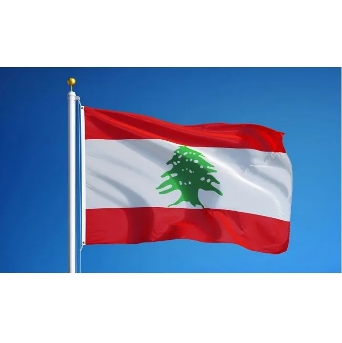 تحميل خلفيات العلم اللبناني, 4 ك, أعلام متموجة من الحرير, البلدان الآسيوية, رموز