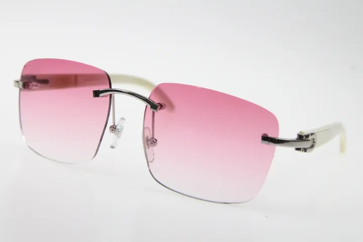 2020 Designer Rimless Rimless Sunglasses Mens Unisex Metal 