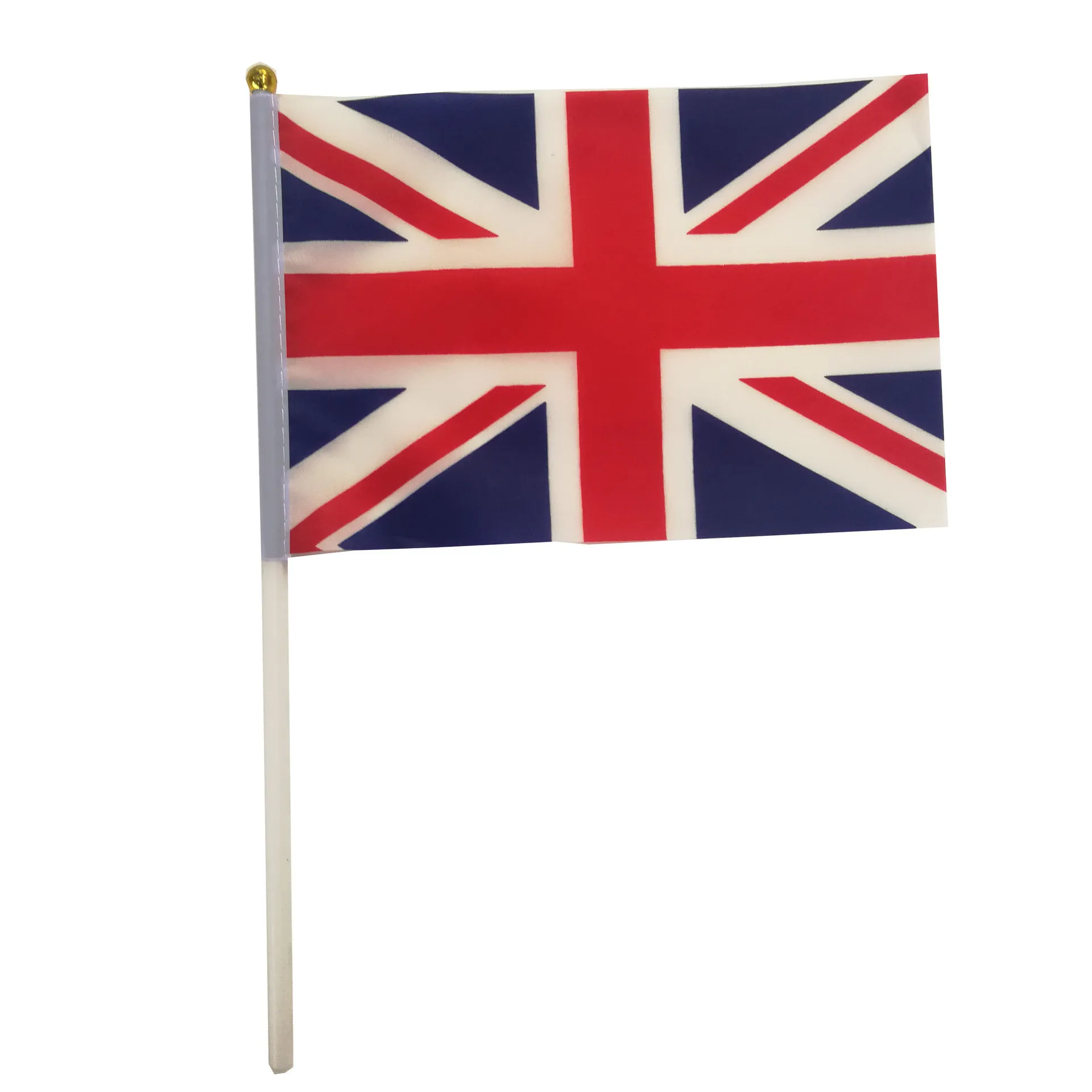 21 * 14 cm Inghilterra Bandiera Nazionale UK Flying Flag Gran Bretagna Regno Unito Banner Con Plastica pennoni mano agitando bandiere