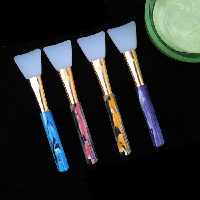 Makeup Brush 4 Color Silicone Facial Face Mask Mud Mixing Skin Care Beauty Make up Brushes Foundation Tools Epacket