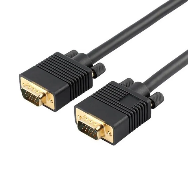 VGA Cable, 3+9 Male To Male, 1.5m/3m/5m, Black, For PC, Monitor
