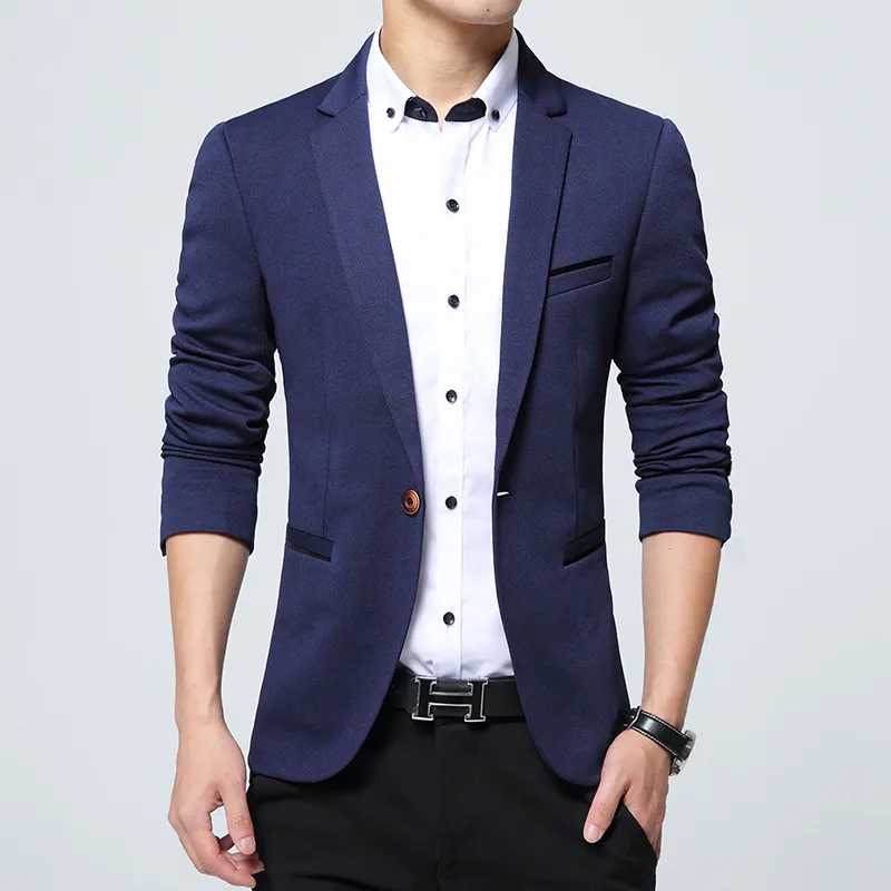 Homens Blazer Casual Ternos Slim Fit Terno Casaco Homens Sping Traje Home, Terno Masculin Blazer Jaqueta