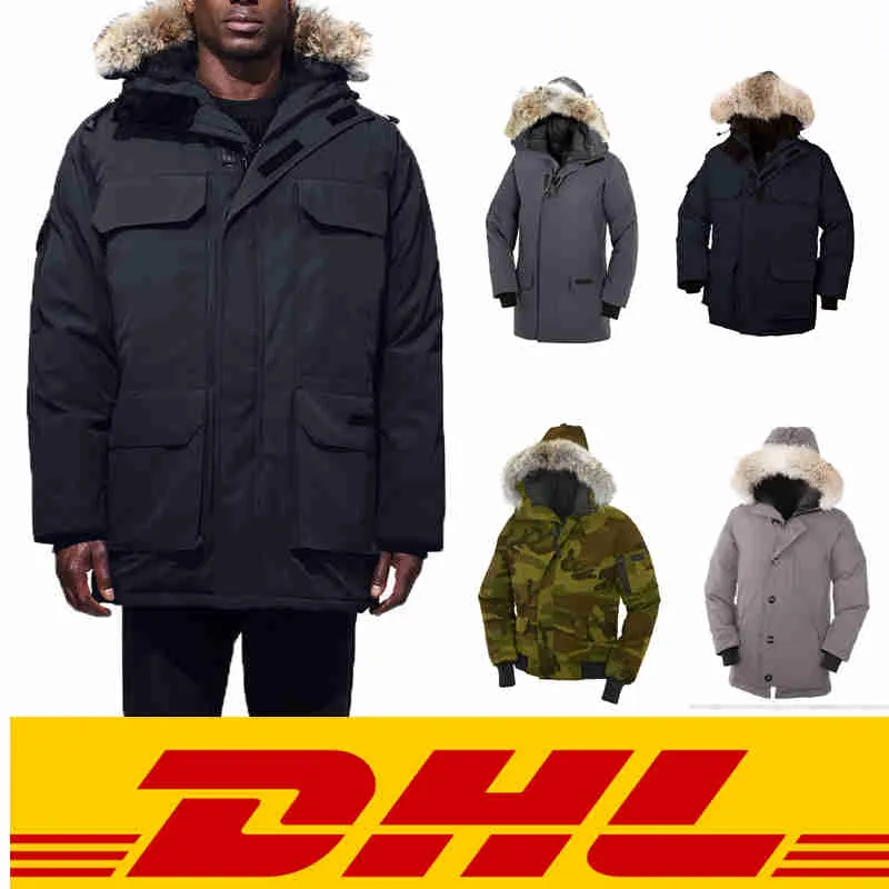 Tasarımcı Ceketler Erkekler Down Parkas Kış Bodywarmer Pamuk Lüks Kabarık Ceketler Windbreakers Çiftler Kalınlaştırılmış Sıcak Katlar Özel Tasarımcı Kanada Parkas