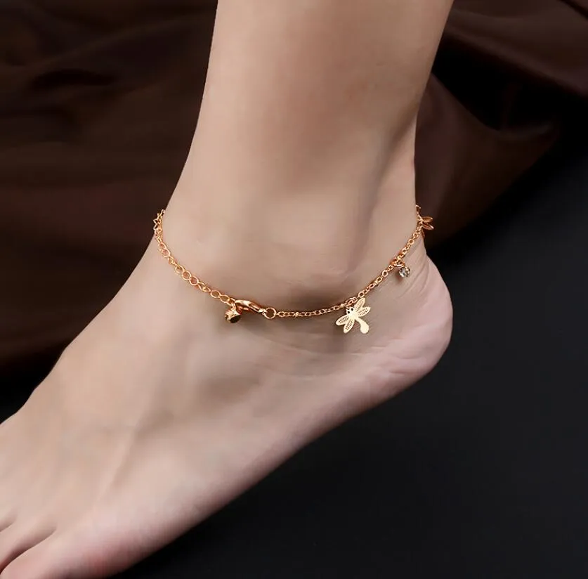 Bohemia Black Color Chain Ankle Bracelet On Leg Foot Jewelry Boho Elephant  Sun Charm Anklet Set For Women Accessories jewelry