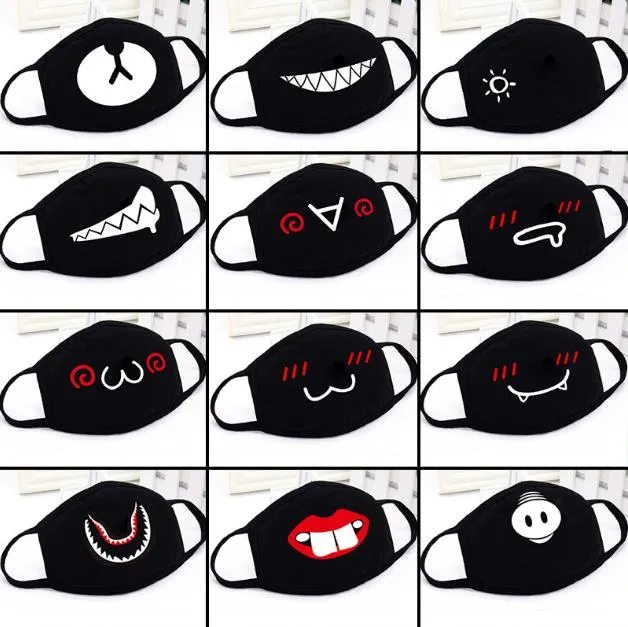 Cotton Dustproof Face Boca Máscara Anime Dos Desenhos Animados Kpop Sorte  Urso Mulheres Homens Muffle Face Boca Máscaras GD54 De $436,21