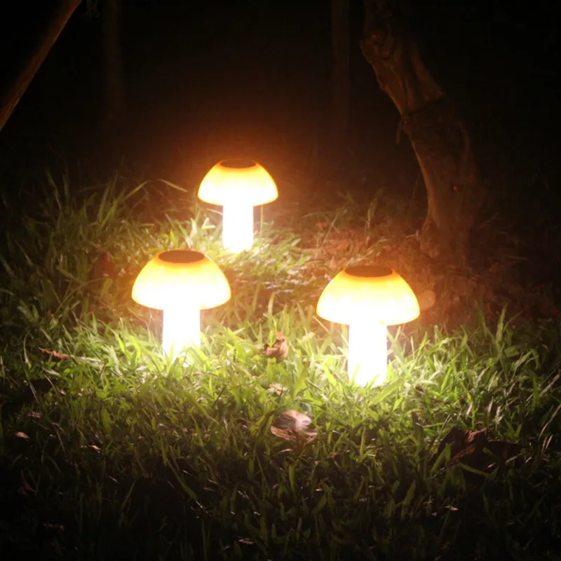 20Lled Solar Mushroom Lamp Garden Solar Lawn Lampa Vattentät IP65 5V 1W Solar Ljus Utomhus dekorationslampa