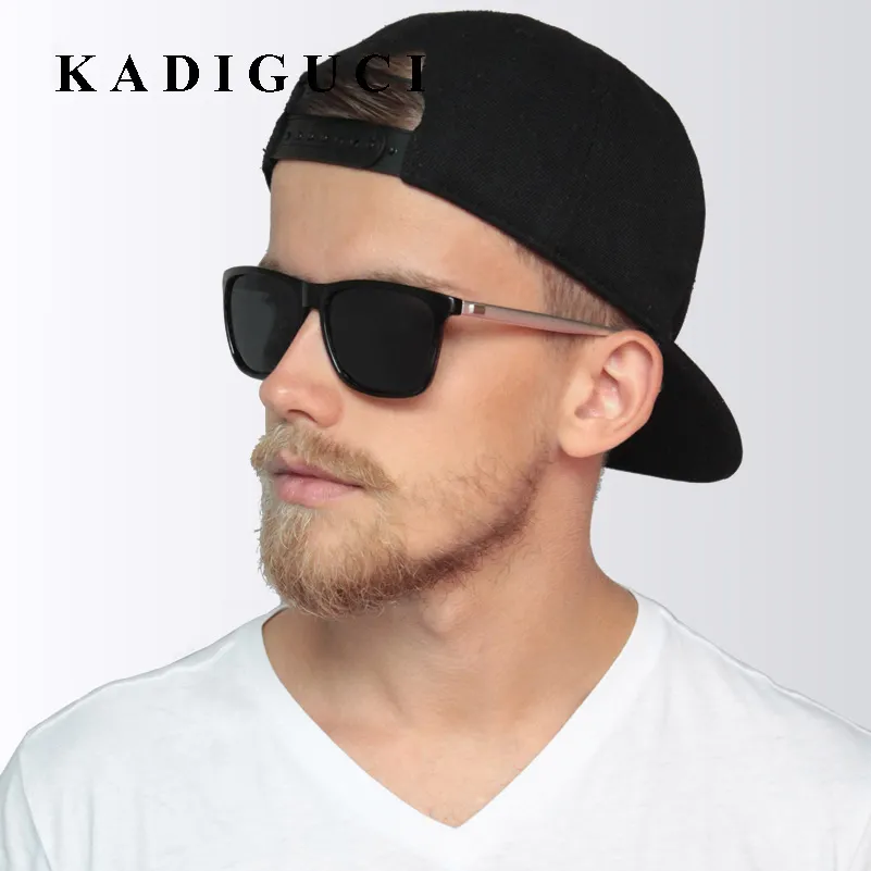 KADIGUCI unisex Marca Retro in alluminio + TR90 quadrati occhiali da sole polarizzati lente Vintage Eyewear Accessori Occhiali da sole per gli uomini / donne K346