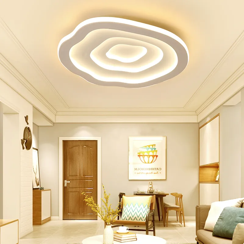 Moln Moderna LED-taklampor för vardagsrummet Bäddsrum Vit färg Plafon Led Home Taklampan Lampara Techo AC110V-240V3040