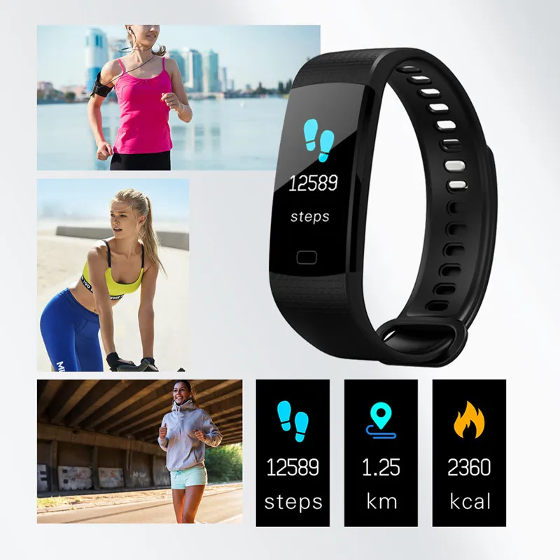 Y5 color screen fitness tracker outlet
