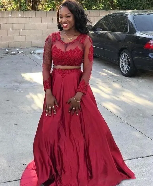 Two piece formal discount dresses plus size