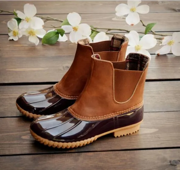 Hot Sale-2019 New Woman slip duck boots Unisex kvinnor Skor Ankel Pvc Vuxna Halkfri Vattentät Andas Fritidsdagar Regniga dagar Nödvändigt